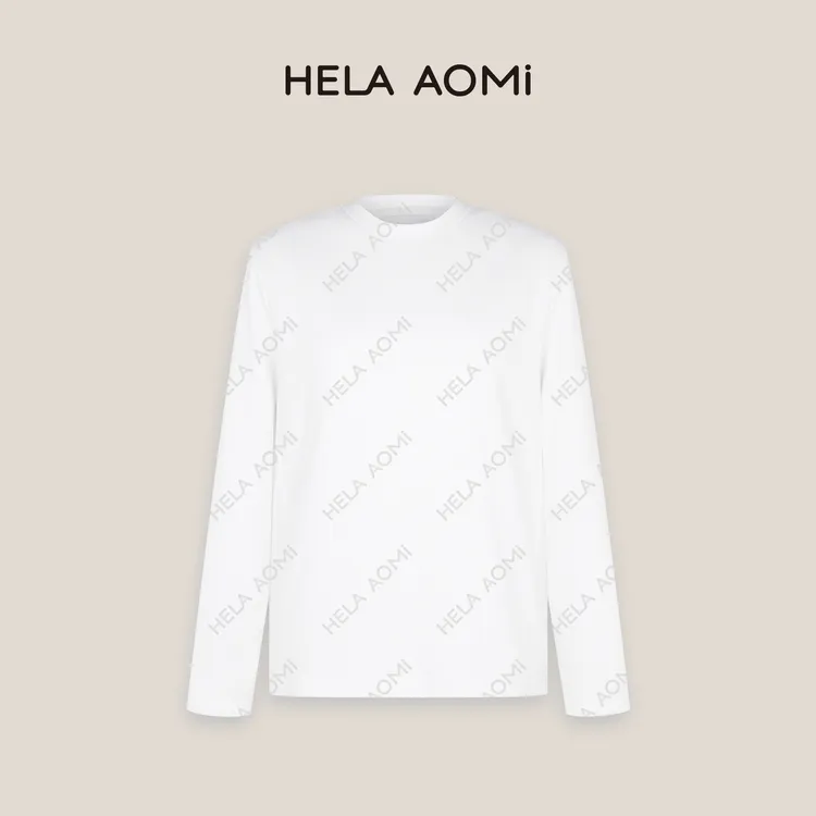 HELA AOMI “鹅绒T”百搭休闲时尚保暖加厚打底羽绒T恤CY4DC23400