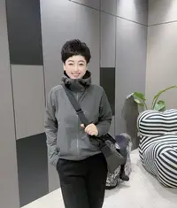 秋季新款210g暗斜纹双圈毛巾底时尚显瘦亲肤透气拉链帽衫【7271】TT