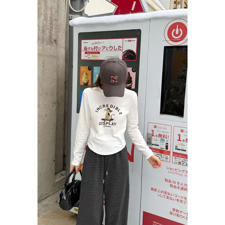 【不规则字母T恤】小允姐姐2025新款时尚高级T恤上衣