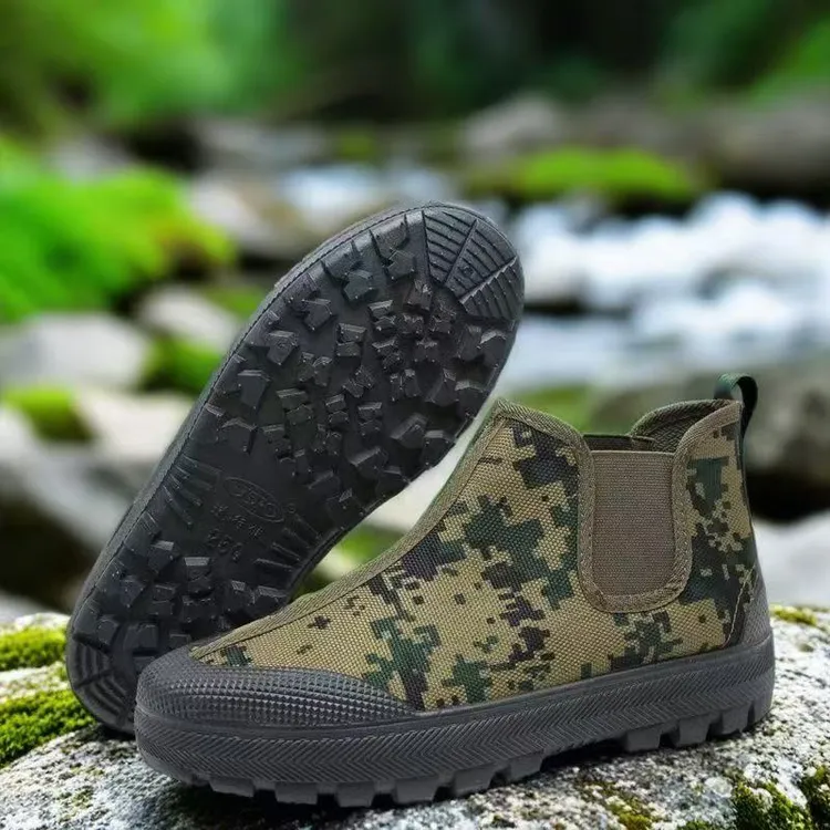 春夏秋适用一脚蹬男女高帮劳保鞋防滑耐磨户外工地解放鞋鞋子