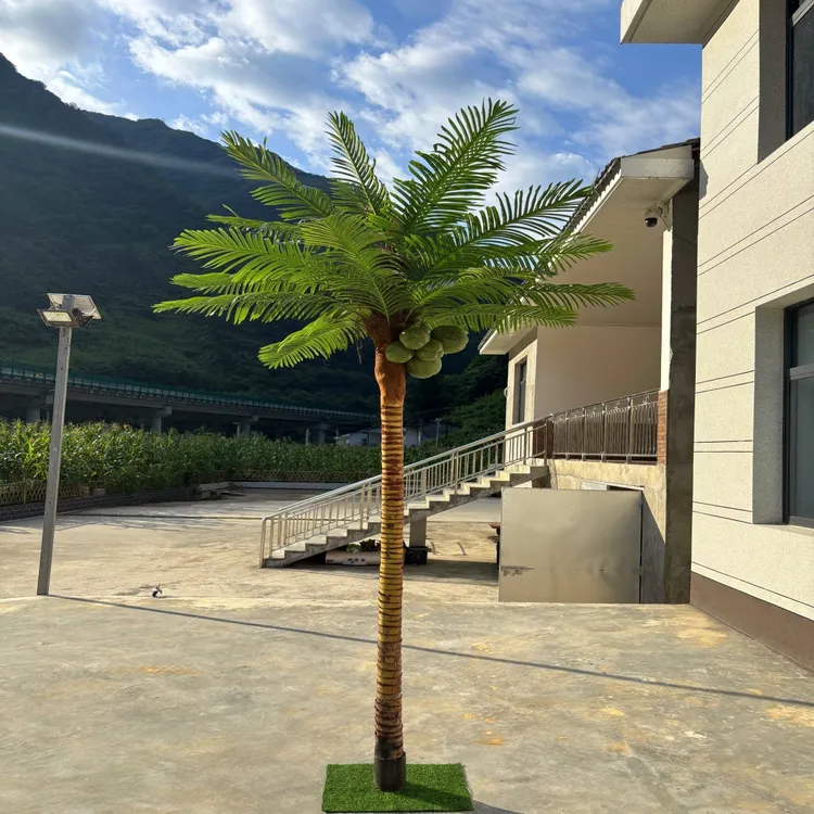 大型高端轻奢椰子树仿真散尾葵客厅假绿植仿生植物棕榈树造景装饰