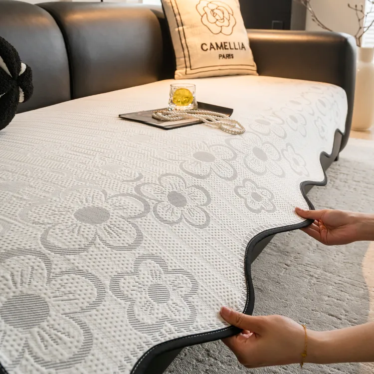 麦颜冰丝凉感沙发垫夏季2025新款异形沙发凉席坐垫子防滑凉感盖布