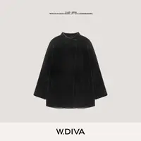 W.Diva【慕黑】美国宝嘉美貂绒桑蚕丝磁吸扣水貂皮草外套54C243147