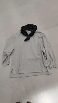 903潮女时尚休闲宽松丝巾卫衣百搭