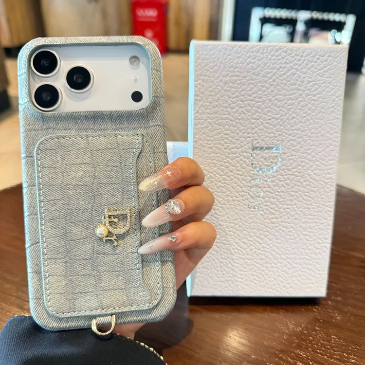 可插卡iPhone17promax手机壳卡包D家适用苹果16皮纹奢华15女14/13