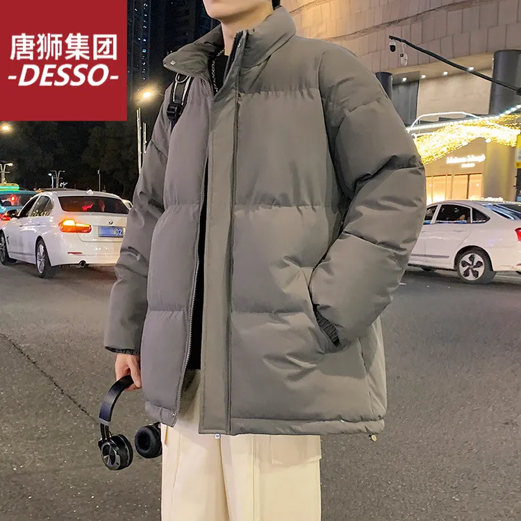 唐狮集团DESSO宽松潮流加厚冬季棉服棉衣棉袄休闲百搭立领男士新