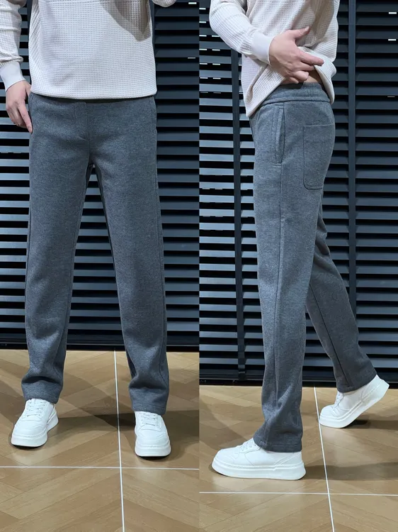 LBWBLN推荐秋冬男士老钱风羊毛休闲裤997735