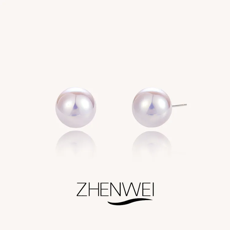 非金属仿珍珠耳饰 ZHENWEI/甄薇  珠珠耳钉女甜美可爱简约温柔风