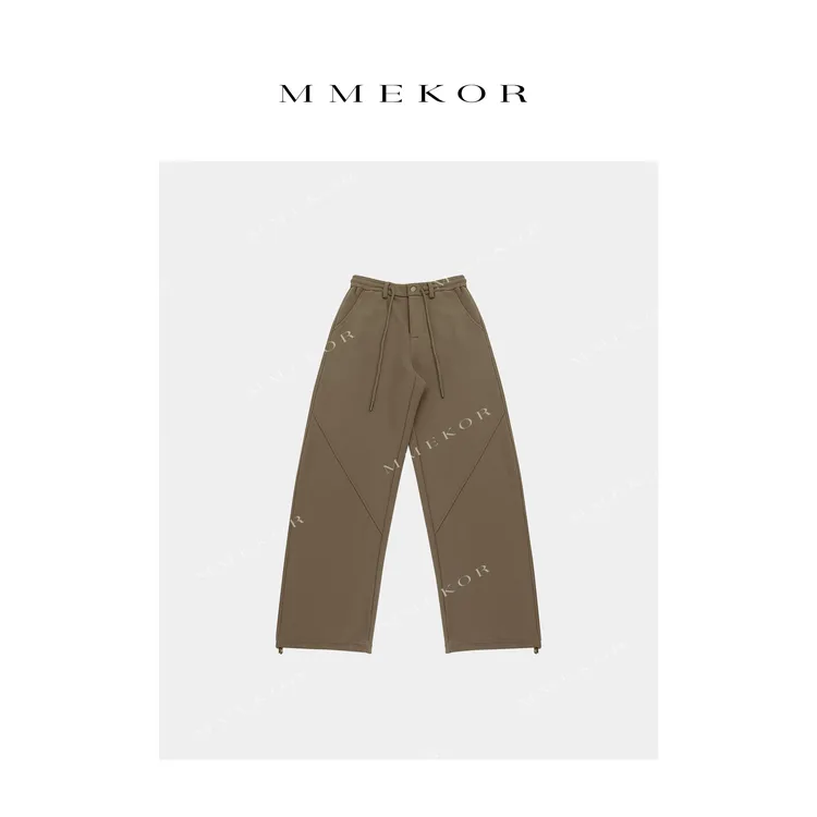 MMEKOR“海莉卫裤” 2025新款秋款末日美拉德风加绒休闲裤 50050