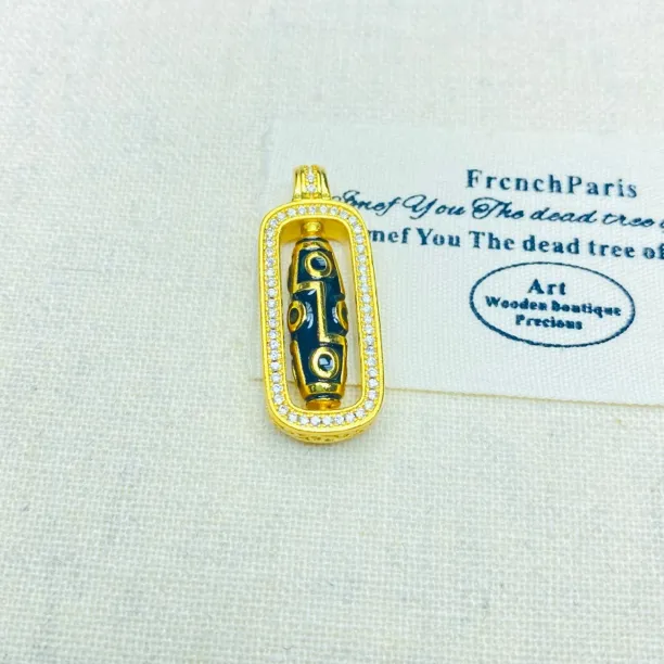 吊坠 K0560黄色桶珠吊坠多样性发货47542