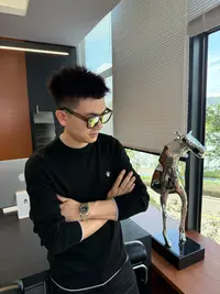 陆老板-【Dorc】新款休闲时尚圆领男士羊毛衫-1425