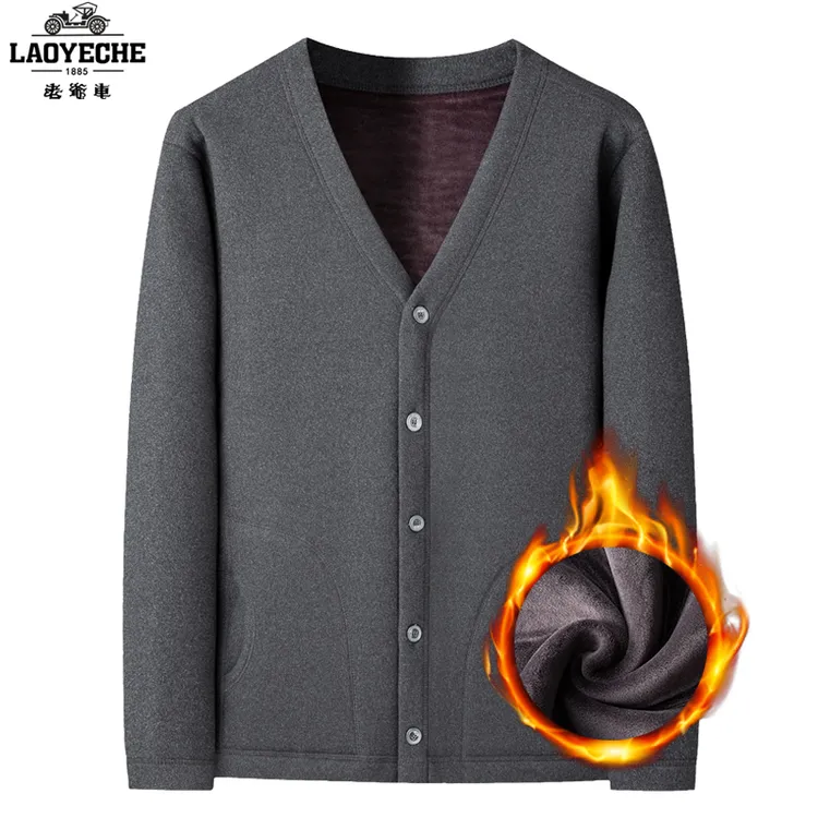 老爷车新中式棉袄爸爸装男士中老年棉服冬季加绒加厚保暖棉衣外套