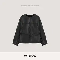 W.Diva【伊比利亚】西班牙进口拉贡LACON羔羊皮毛一体外套54C213230
