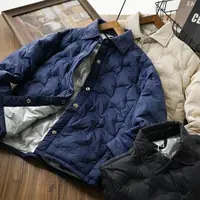 儿童男童秋冬新款翻领休闲轻薄羽绒服外套中大童百搭F2498