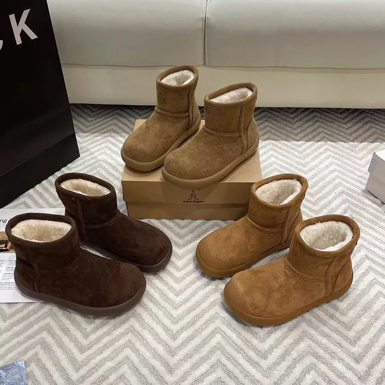 【防水】高帮保暖冬季时尚雪地靴女款土豆加绒百搭加厚休闲棉鞋5092