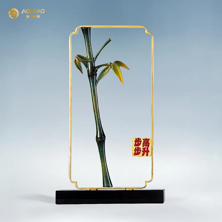 黄铜节节高升摆件高端升学礼物家用客厅摆设乔迁开业装饰工艺礼品