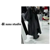 HM韩版高个子女英伦加长版风衣外套女2025春秋高级感超长款大衣
