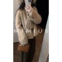 【mimius】喵喵 高奢重磅羊毛羊绒拉毛气质外套 G09100