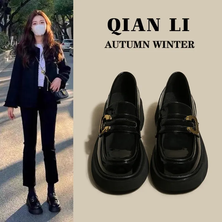 乐福鞋女款爆款2025新款英伦风小皮鞋百搭春秋单鞋平底通勤女鞋子