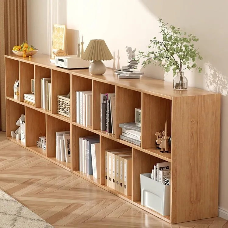 书柜置物柜家用柜子储物柜卧室矮柜客厅格子柜简易书架落地置物架