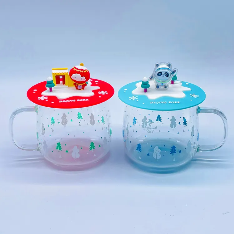 【官方正品】冰雪世界玻璃杯冰墩墩雪容融