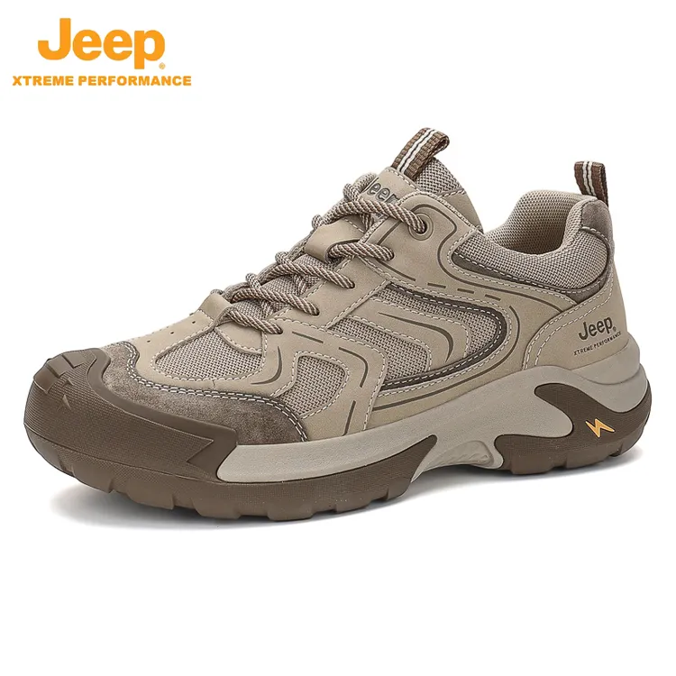 JEEP/吉普秋冬新款户外双网防滑耐磨徒步登山鞋男士轻便软底
