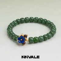 秘密山谷【蒹葭】原创红皮老坑碧玉青金石花花降真香手串MMSG8894