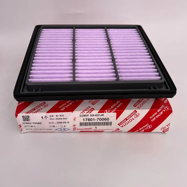 丰田原装进口/空气滤芯700601支装用于:LX600/LC3003.5TT空滤