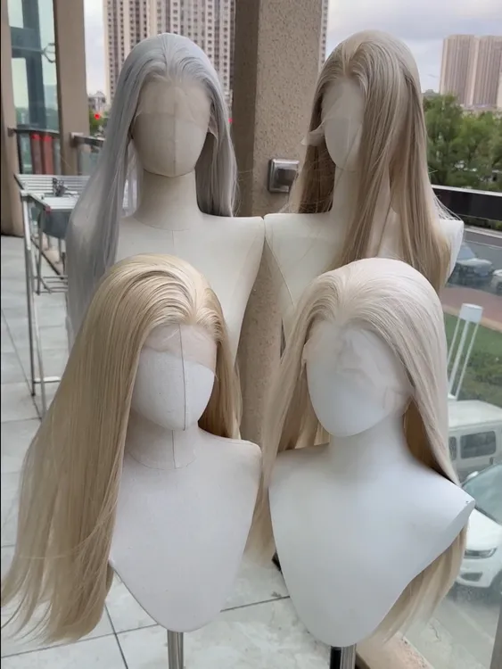 洛神罗小黑战记2师姐鹿野cos手勾假发毛胚毛娘手钩假毛