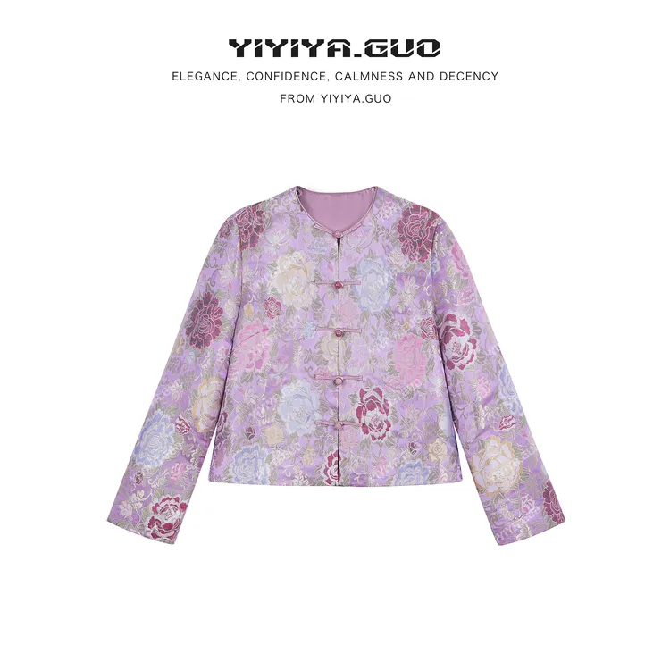 yiyiya.Guo艺艺吖【非遗织金云锦·国色天香】新中式外套2725SS52
