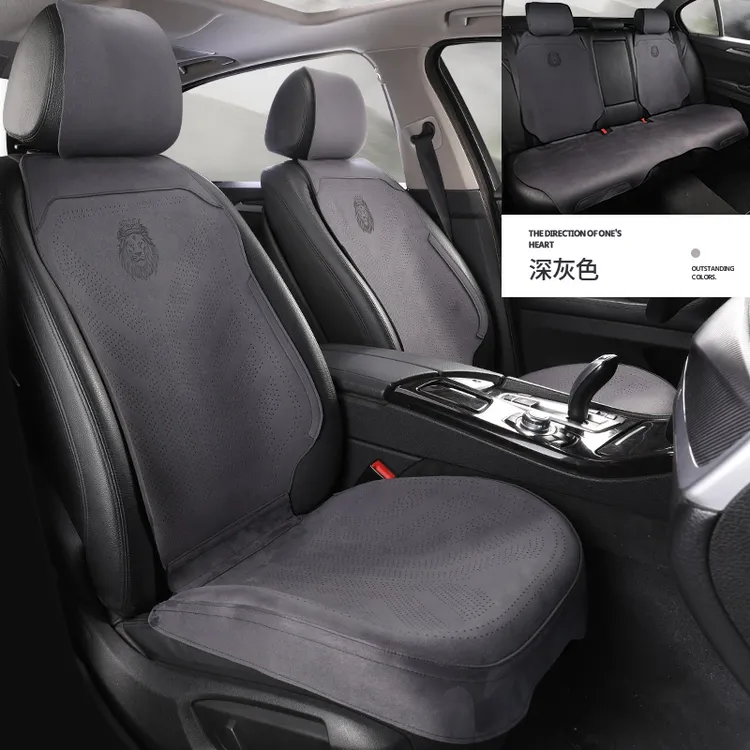 翻毛皮汽车座垫超薄拉姆斯四季防滑耐磨透气马鞍垫简约汽车坐垫