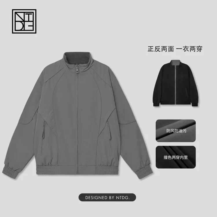 NTDG-ONE冬款立领双面穿休闲美式棉夹克DM-58611