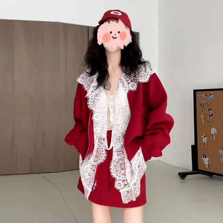 2025年夏季新款韩版时尚洋气两件套女小众甜美重工设计感复古套装