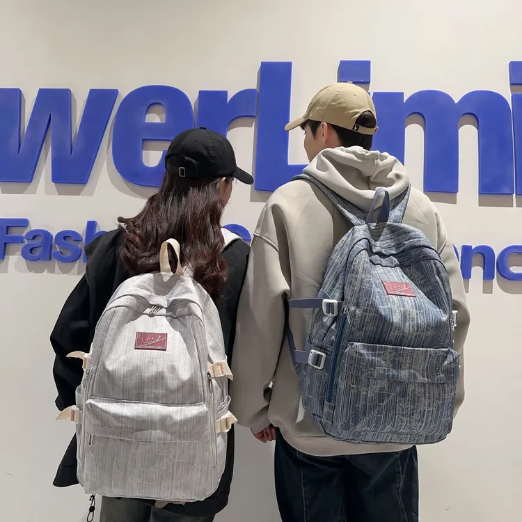 书包女大容量男时尚百搭背包小众休闲双肩包小学生4-6年级大学生