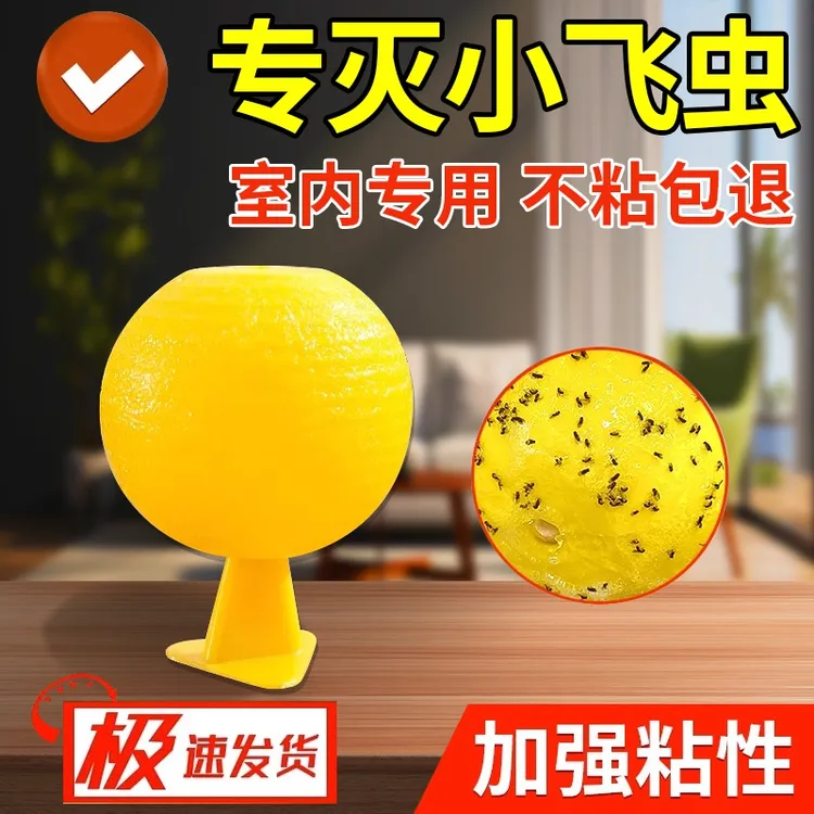 粘虫球粘蚊子小飞虫灭杀神器果蝇抓捕器室内去除小飞虫克星引苍蝇