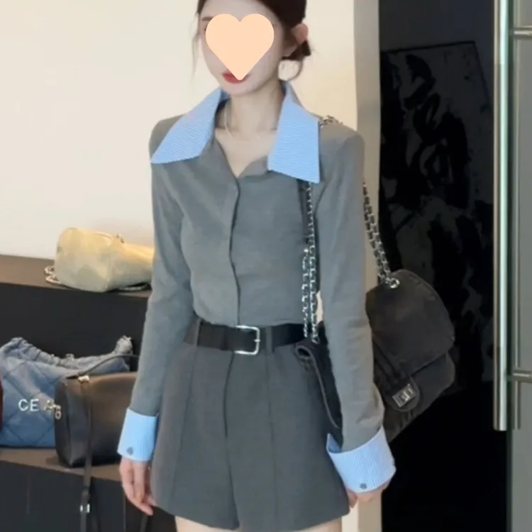 显瘦气质时尚短款早秋洋气小众炸街减龄网红设计感秋季女装韩版长