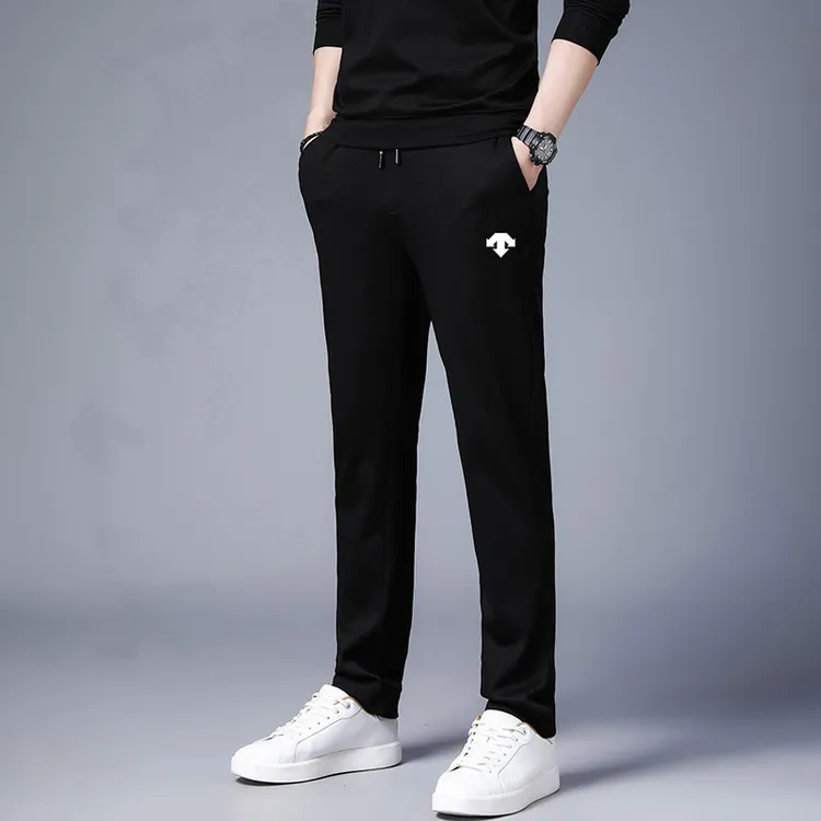 正品迪桑家男士休闲裤春秋垂感修身中青年运动直筒长裤子潮流卫裤