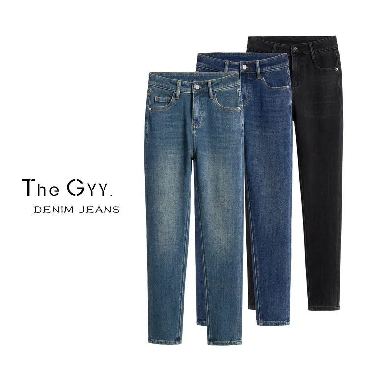 厚度可选 | 秋冬小脚牛仔裤女高腰弹力紧身加绒小个子靴裤显瘦251