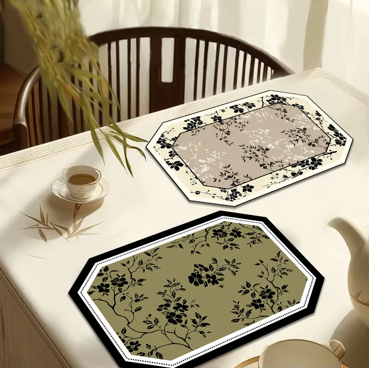 Miss House 小屋  新中式硅藻泥免洗速干吸水餐垫防滑隔热沥水垫