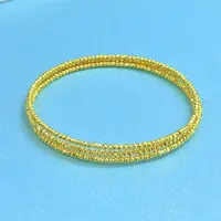 【董先生专享】足金999投资金 钢丝足金蹦迪手圈 水贝黄金送礼-Y055