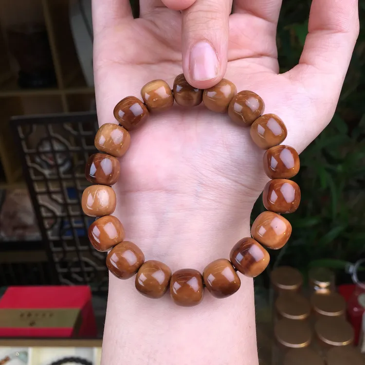【特级库克12X11mm】天然正品老型珠手捻把玩桶珠文玩男女手串链