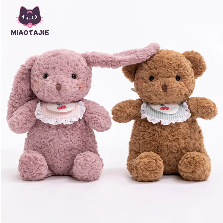 喵它姐原创手工春日幼稚园系列生日毛绒公仔小兔子环保小羊布娃娃