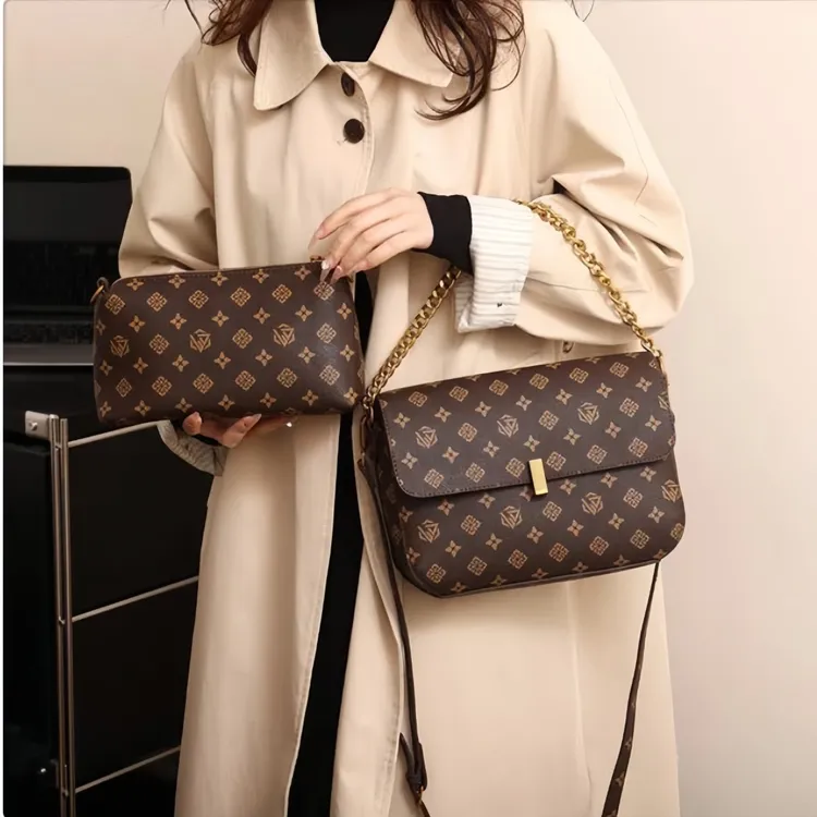 2024新款质感链条单肩斜挎包字母包大气时尚百搭腋下包子母女包包