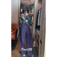 TheLOE/【芋泥裤】休闲百搭减龄长款牛仔裤#LE-5038