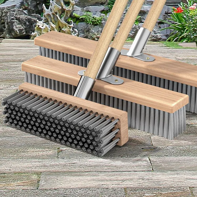 不锈钢丝刷地板刷子铁刷子长柄除锈刷子去水池青苔水泥地油渍清洁