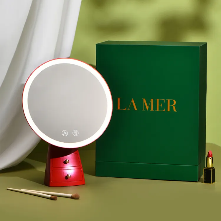 LAMER化妆镜子带灯LED桌面智能补妆镜大牌网红结婚生日礼物伴手礼
