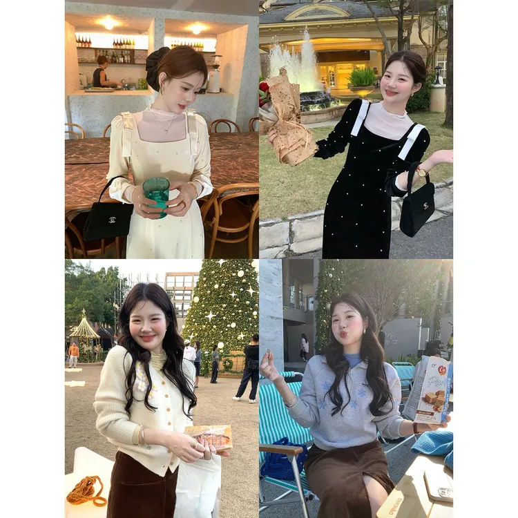 火火火【雾感净搭】韩版百搭木耳边高领网纱打底衫X38939HH53