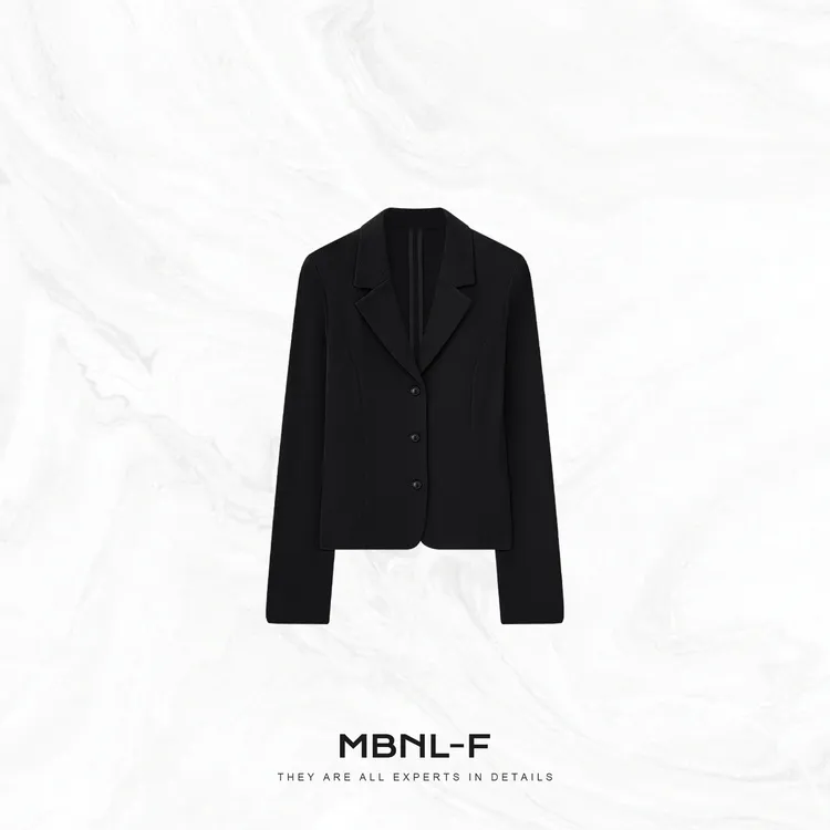 MBNL-F "罗威高定" 重工针织经典平驳领西装外套 秦磊XM-XWT4959