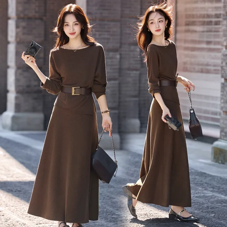 2025秋季新款时尚高级感气质百搭韩系减龄套装裙