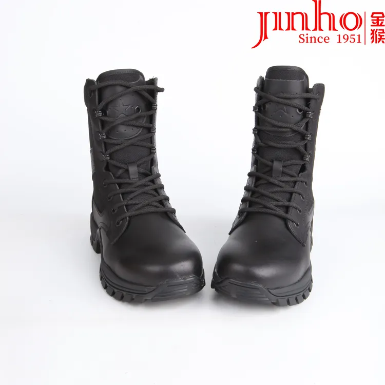 Jinho/金猴新款黑武士战术靴户外高帮真皮耐磨防穿刺21工装战术靴